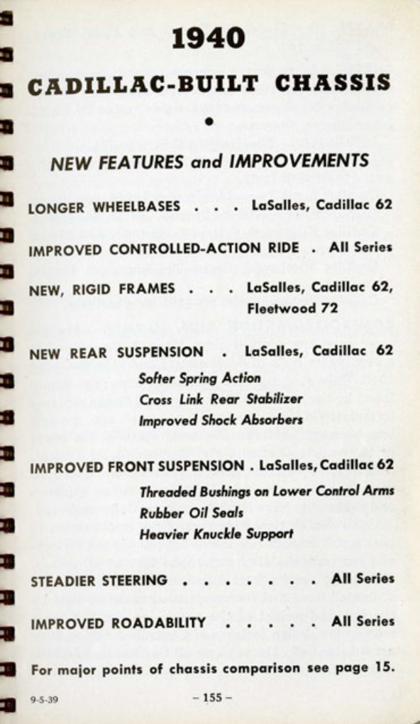 1940 Cadillac LaSalle Data Book Page 120